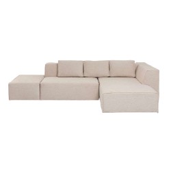 Καναπές Infinity Γωνιακός Δεξιός Κρεμ 306x182x70 εκ. - Μπεζ