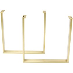 Βάση Τραπεζιού Tavola Brass Μεταλλικό Χρυσό (Σετ 2) 70x7.5x71εκ - Χρυσό