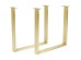 Βάση Τραπεζιού Tavola Brass Μεταλλικό Χρυσό (Σετ 2) 70x7.5x71εκ - Χρυσό