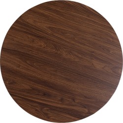 Επιφάνεια Τραπεζιού Schickeria Στρογγυλή Καφέ 110x110x1.8 εκ. - Καφέ