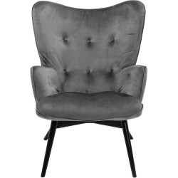 Πολυθρόνα Vicky Γκρι Ύφασμα 73x83x94 εκ. - Γκρι