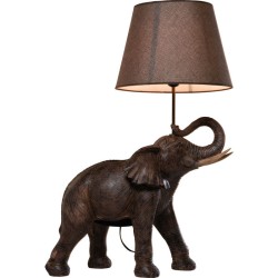 Φωτιστικό Επιτραπέζιο Elephant Safari 53x33x74εκ - Καφέ