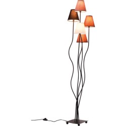 Φωτιστικό Δαπέδου Flexible Mocca Cinque 40x35x163εκ Ε14 - Καφέ