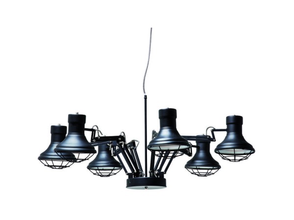 Φωτιστικό οροφής Spider Multi 6-φωτο 110x110x60εκ E14 - Μαύρο Φωτιστικό οροφής Spider Multi 6-φωτο 110x110x60εκ E14 - Μαύρο