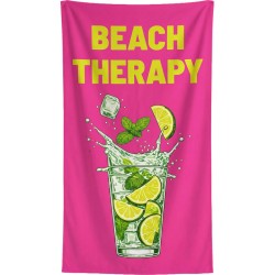 Πετσέτα Θαλάσσης Beach Therapy Ροζ 90x170εκ. - Πολύχρωμο
