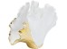 Βάζο Ginkgo Elegance Χρυσό-Λευκό Κεραμικό 45x15 εκ. 45x15x32εκ - Χρυσό