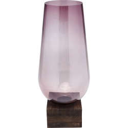 Βάζο Podium Ροζ Γυαλί 24x24x58 εκ - Ροζ