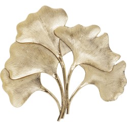 Διακοσμητικό Τοίχου Ginkgo Φύλλο Μεγάλο Χρυσό Μεταλλικό 66 εκ. 72x4x66εκ - Χρυσό