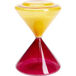Κλεψύδρα Timer Κόκκινο/Πορτοκαλί Γυαλί 12x12x18 εκ. - Κόκκινο