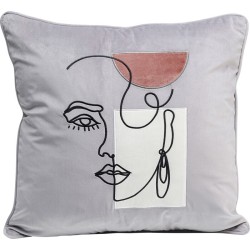 Μαξιλάρι Mademoiselle Γκρι 45x45 εκ. KARE+xυφασμαxεκ - Γκρι