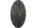 Ρολόι Τοίχου Luca Μαύρο - Χρυσό 70x70 εκ. 70x44596x70εκ - Μαύρο
