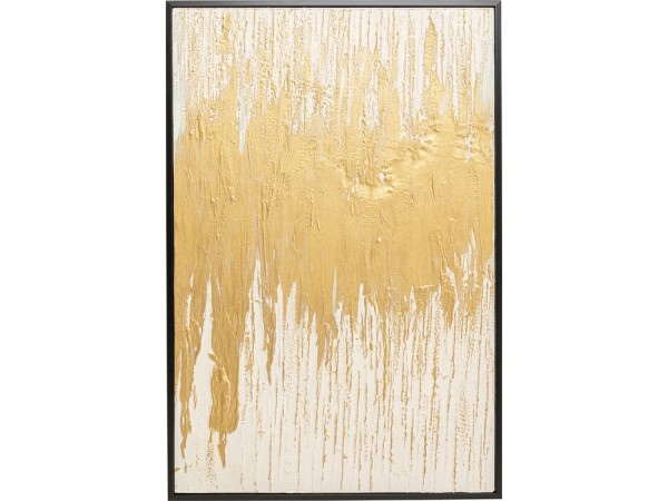 Πίνακας Abstract Λευκός/Χρυσός 80x4x120 εκ. - Χρυσό Πίνακας Abstract Λευκός/Χρυσός 80x4x120 εκ. - Χρυσό