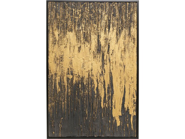 Πίνακας Abstract Μαύρος/Χρυσός 80x4x120 εκ. - Μαύρο Πίνακας Abstract Μαύρος/Χρυσός 80x4x120 εκ. - Μαύρο