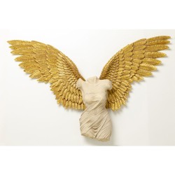 Διακοσμητικό Τοίχου  Gela Angel Χρυσό 203x30.5x140εκ - Μπεζ
