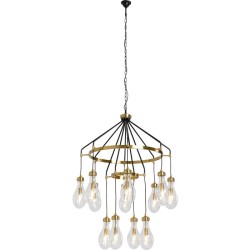 Φωτιστικό Οροφής Bell Highlight Χρυσό  96.8x96.8x134εκ - Χρυσό