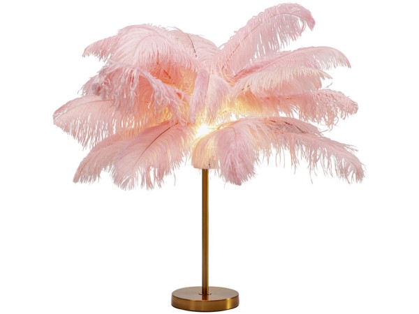 Επιτραπέζιο Φωτιστικό Feather Palm Ροζ 50x50x60 εκ. E27 - Χρυσό Επιτραπέζιο Φωτιστικό Feather Palm Ροζ 50x50x60 εκ. E27 - Χρυσό
