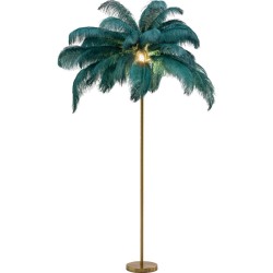 Φωτιστικό Δαπέδου  Feather Palm Πράσινο 65 x 65 x 165εκ. Ε27 - Χρυσό