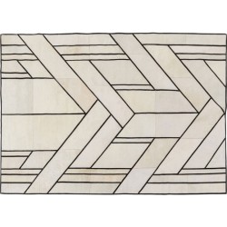 Χαλί Nora Μπεζ - Μαύρο 170x240x1εκ - Μπεζ
