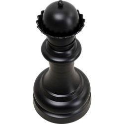Διακοσμητικό Επιτραπέζιο Chess Queen Μαύρο 29*29*60εκ. - Μαύρο