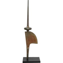 Διακοσμητικό Δαπέδου Στιλέτο 26x31x110εκ - Καφέ
