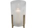 Κηροπήγιο Pillar Steam Λευκό 19x25 εκ. 19x19x25εκ - Χρυσό