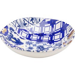 Βαθύ Πιάτο Fresco Μπλε - Λευκό 20.5x20.5x5.8 εκ. - Μπλε