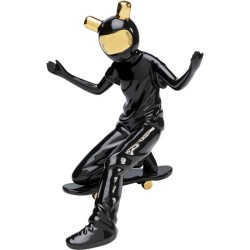 Διακοσμητικό Επιτραπέζιο Skating Astronaut Μαύρο 20,5x17x25,5 εκ. - Μαύρο
