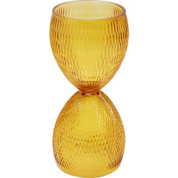 Βάζο Duetto Πορτοκαλί 14x14x30,5 εκ. - Διάφανο
