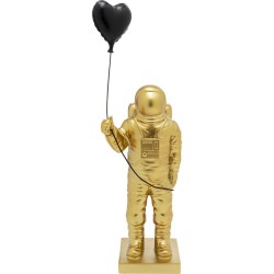 Διακοσμητικό Επιτραπέζιο Balloon Astronaut Χρυσό 12,8x11x40,5 εκ. - Μαύρο
