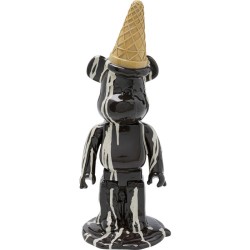 Διακοσμητικό Επιτραπέζιο  Gelato Bear Μαύρο 16x15x40εκ. - Μαύρο