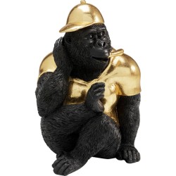 Διακοσμητικό Επιτραπέζιο Glam Gorilla 19x19x26εκ. - Μαύρο