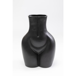 Βάζο Donna Μαύρο 27x16x40 εκ. - Λευκό