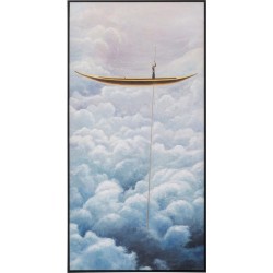 Πίνακας Cloud Boat 60x3,5x120 εκ. - Μπλε
