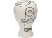 Βάζο Drawn Άντρας Λευκό/Μαύρο 19x19x30 εκ. - Λευκό Βάζο Drawn Άντρας Λευκό/Μαύρο 19x19x30 εκ. - Λευκό