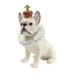 Διακοσμητικό Επιτραπέζιο King Dog Λευκό 25,5x25,5x32,5 εκ. - Λευκό