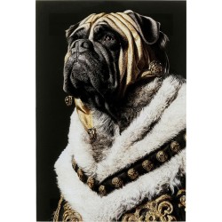 Πίνακας King Pug 40x0,4x60 εκ. - Μαύρο