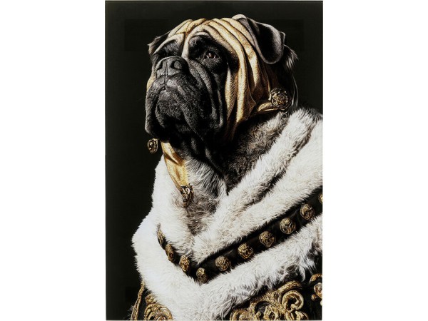 Πίνακας King Pug 40x0,4x60 εκ. - Μαύρο Πίνακας King Pug 40x0,4x60 εκ. - Μαύρο