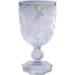 Ποτήρι Κρασιού  Ice Flowers Γυαλί Ιριδίζον 17*9*9εκ. - Διάφανο