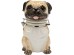 Δοχείο Σκύλος  Jar Pug 18*14*24εκ. - Καφέ