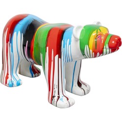 Διακοσμητικό Δαπέδου Polar Bear Holi Πολυρητίνη Πολύχρωμη 46x99x30εκ. - Πολύχρωμο