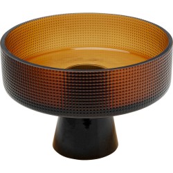 Βάζο Enigma Γυαλί Καφέ 23,5x23,5x17εκ. - Καφέ