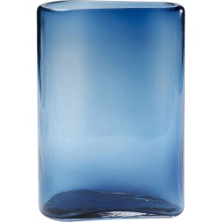 Βάζο Grazioso Γυαλί Μπλε 24,5x11x40εκ. - Μπλε