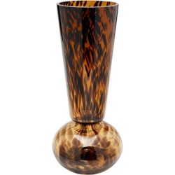 Βάζο Caramel Γυάλινο Καφέ 15.5x15.5x35εκ. - Καφέ
