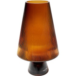 Βάζο Earthy Γυάλινο Καφέ 15x15x25εκ. - Καφέ