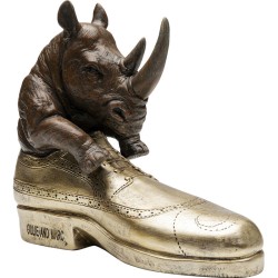 Διακοσμητικό Επιτραπέζιο Rhino Shoe Καφέ/Χρυσό 28x10.5x24εκ. - Χρυσό