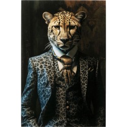 Glass Picture Mister Leo 40x30cm - Μαύρο