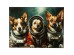 Glass Picture Astronauts Dogs 80x60cm - Πολύχρωμο Glass Picture Astronauts Dogs 80x60cm - Πολύχρωμο