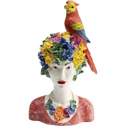 Διακοσμητικό Επιτραπέζιο Flower Girl Πολύχρωμο 13x18x28εκ. - Πολύχρωμο