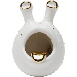 Διακοσμητικό Επιτραπέζιο Funny Animal Λευκό 21.5x13.5x18.5εκ. - Χρυσό