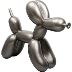 Διακοσμητικό Δαπέδου  Balloon Dog Πολυρεσίνη Γκρι 149*49*118εκ. - Γκρι
